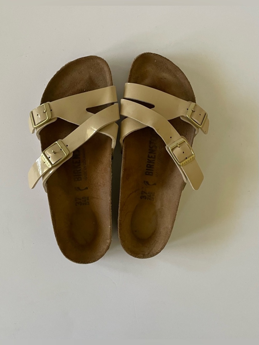 ✨ Birkenstock Yao Balance Sandals | Patent Cream | Size 37 (US 6–6.5)
